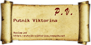 Putnik Viktorina névjegykártya